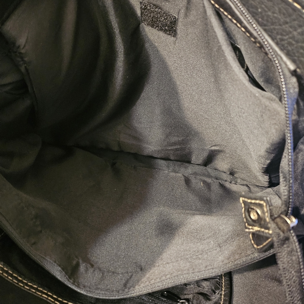 Rosetti Black Shoulder Purse/tote/computer Bag - Picture 4 of 11